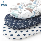 Yoofoss Bassinet Sheets for Baby, Baby Delight, Angelbliss, Soft Breathable - Image 5