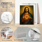 Sacred Heart of Jesus Canvas Wall Art Divine Mercy Painting picture Wall Decor - Image 2