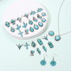 NVENF 32PCS Western Charms for Jewelry Making, Synthetic Turquoise Vintage - Image 4
