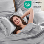 Standard Satin Pillowcase for Hair 2pc, Similar to Silk Pillow Cases, Easier - Image 4
