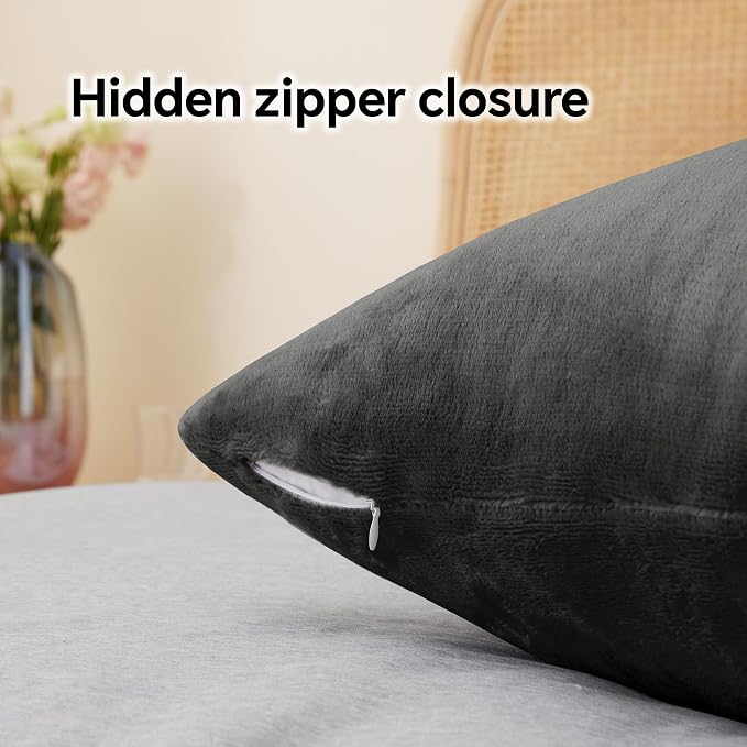 BEDELITE Flannel Pillowcases Standard Set of 2, Super Soft Fleece Pillow Case - Image 6