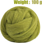 3.53oz Wool Roving, Wool Felting Supplies, Pure Wools, Chunky Yarn, Spinning - Image 2