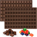 Sakolla 2 Pack Square Chocolate Molds, 72 Cavities Terrace Silicone Molds by Sakolla