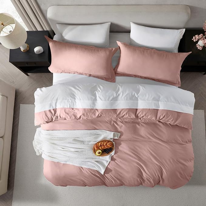 Nestl Blush Pink Duvet Cover King Size - Image 5