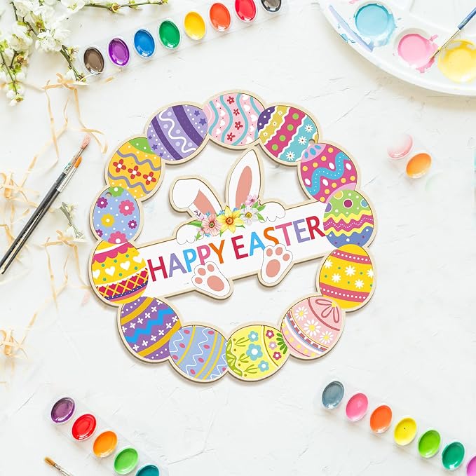 Large Size 12" Wooden Easter Ornaments to Paint, Wooden DIY Blank Unfinished - Image 6