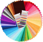 60pcs 15" × 12" 2mm Thick Soft Felt Fabric Sheet 60 Assorted Dark Series Colors by WYLIGHTINGLEVEL