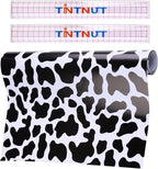 Tintnut Cowhide Permanent Vinyl Black White Adhesive Vinyl Roll 12in x 5ft | by Tintnut
