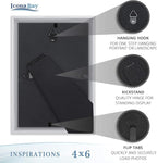 Icona Bay 4x6 Picture Frames, 6 Pack, Contemporary, Inspirations | These Icona - Image 4