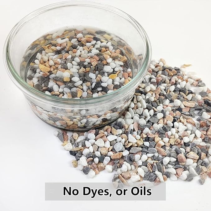 YISZM 10LB Succulent and Cactus Gravel Pebbles, 1/5 Inch Natural Decorative - Image 3