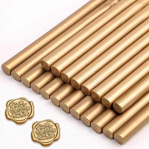 Sealing Wax Sticks, Paxcoo 20pcs Wax Seal Sticks, Glue Gun Sealing Wax Sticks by PAXCOO