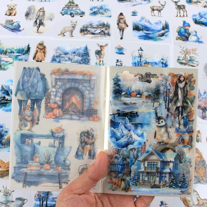 Winter Pre-Cut Journal Sticker Book by Dwpetzo