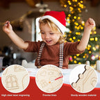 COCHIE Wooden Christmas Ornaments to Paint - Image 3