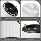 Marbrasse Desk Organizer, 360-Degree Rotating Pen Holder, Desk Organizers and - Image 4