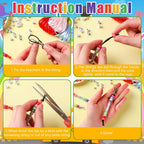 Suncalla 984 Pcs 24 Set Back to School Keychain Making Kit DIY Bead Craft | - Image 3