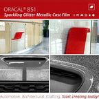 ORACAL 851 Cast Blooming Coral Metallic Sparkle Glitter Craft Film Premium - Image 6