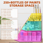 OPHIR Wooden Corner Paint Holder Organizer - Image 3