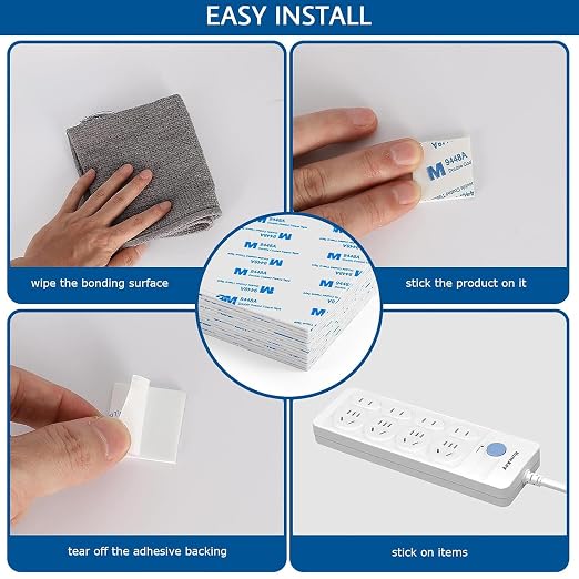 200Pcs Double Sided Foam Tape, Square Super-Sticky Double Sided Adhesive Pads - Image 4