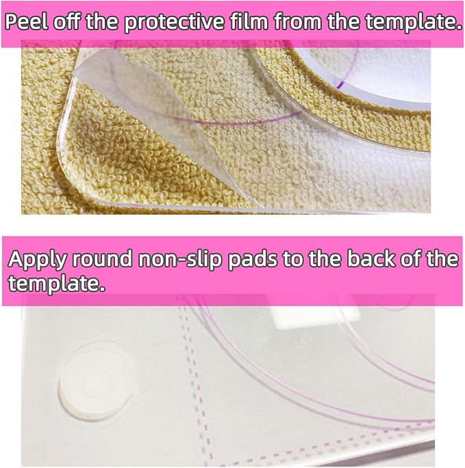 3Pcs Free Motion Quilting Templates - Image 7
