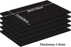BENECREAT 6PCS Self Adhesive Backed Foam Sheet 12x8 Inch Black Nonslip EVA Foam - Image 2