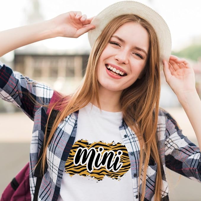 Tintnut Tiger Stripe Heat Transfer Vinyl, 6 Sheets 12" x 10" Iron on Vinyl | - Image 5