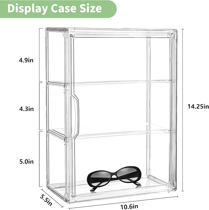 Acrylic Display Case for Collectibles 3 Tier Wall-Mounted Display Case - Image 6
