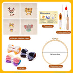 Pllieay 4 Sets Punch Needle Kits, Punch Needle Embroidery Kits - Image 2