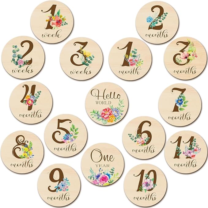 300 Pcs Unfinished Wood Circle Round Disc Blank Natural Wooden Cutout Ornaments - Image 3