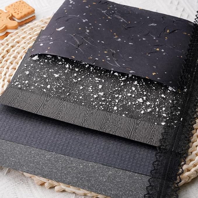 15Pcs Handmade Scrapbook Art Paper Craft Textured Paper Colorful A5 sheet Mesh - Image 4