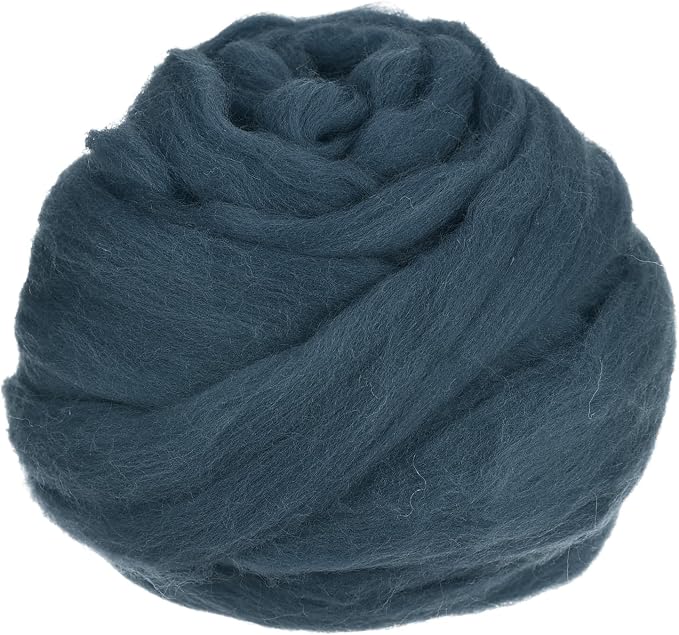 uxcell Needle Felting Wool, 8.5 Oz Nature Fibre Wool Yarn Roving by uxcell