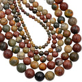 AD Beads Natural Gemstone Round Loose Beads 15" by ADBeads