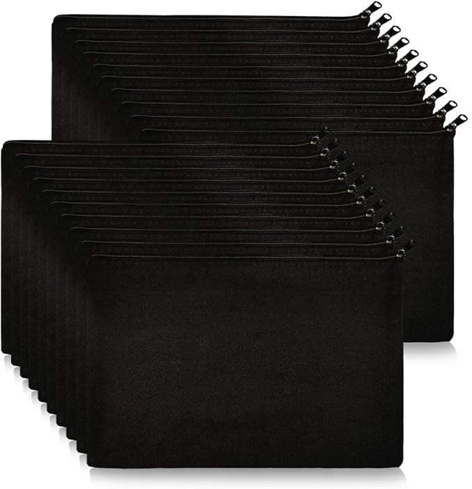 Koolmox Canvas Pouches with Zipper 8 x 5, by Koolmox