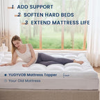 YUGYVOB Queen Size Mattress Topper Extra Thick, and Breathable Mattress Pad - Image 6