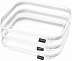 YQBRAO 3-Pack Large Clear Hard Shell Zipper Case, 1.2mm Rigid Toy & Cosmetic by Unknown