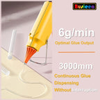 Hot Glue Gun Kit with 40 Glue Sticks, Fast Preheating Hot Melt, High Temp - Image 2