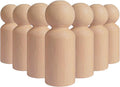 Peg Dolls Unfinished 2-3/8 inch DAD Pack of 30 Wooden Peg People by ILOT