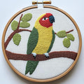 Punch Needle kit for Beginners, Colorful Parrot on Tree, Needle Punch Kits for by Unknown