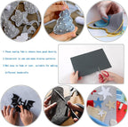 HaoFeijh Grey Felt 36 * 36 Inch Wide 1.6mm, Fabric Sheets Soft Woven Acrylic - Image 4