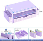 Spacrea Desk Organizer and Accessories, Computer Monitor Stand Riser - Image 6