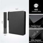 Foluck 12 Pocket Top Loader Binder, Holds 480 Toploaders, Side-Loading Trading - Image 2