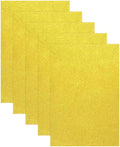 MECCANIXITY 5 Sheets Yellow Shiny Foam Sheets, 8 Inch x 12 Inch Sparkle EVA by MECCANIXITY