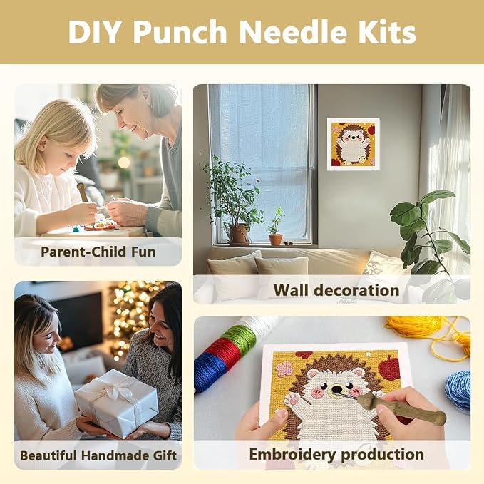 Doodlream Standing Hedgehog Needle Kit - Image 4