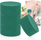 4Pcs Floral Foam Round SUPKING 3.15" Small Green Wet Dry Flower Foam Blocks by SupKing
