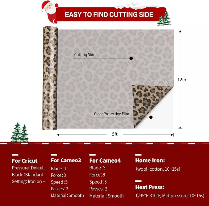 HTVRONT Leopard HTV Heat Transfer Vinyl Rolls - Image 5