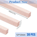 30 Pieces Balsa Wood Sticks 1/2 x 1/2 x 12 Inch Wood Strips Balsa Square Wooden - Image 2