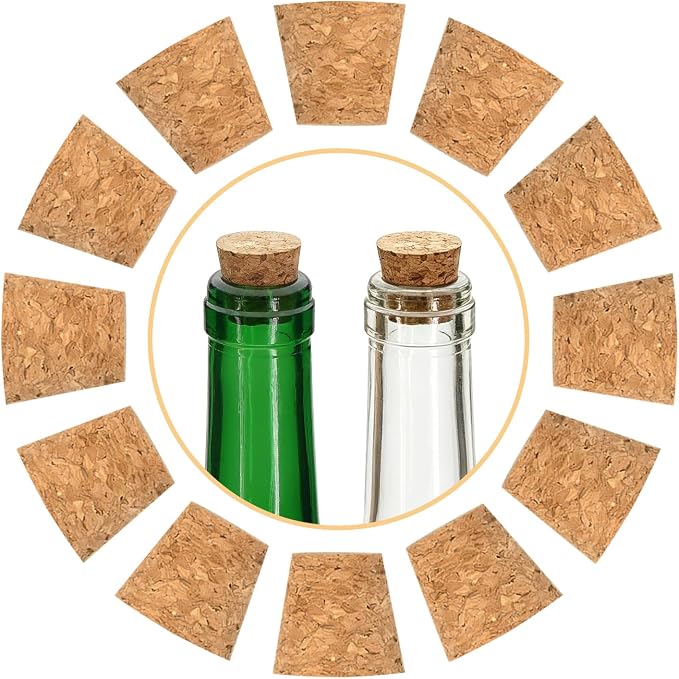 12Pcs Tapered Cork Plugs, 0.86 x 0.66 x 0.79 Inch Wooden Wine Bottle Cork - Image 3