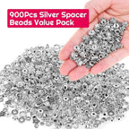 Cridoz Metal Spacer Beads for Making Bracelet, Jewelry Making and Findings - Image 2