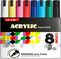 SFAIH Acrylic Creative Markers - 3mm Replaceable Nibs 8 Colors by SFAIH