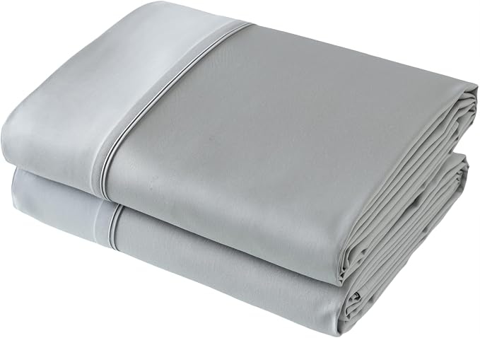 Flat Sheet Only 2 Pack, King Size 400 Thread Count 100% Egyptian Cotton Flat by ShunjieHome