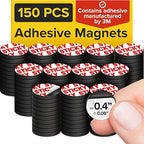 Peel-&-Stick Flexible Adhesive Magnets – 150 pcs Magnetic Dots by X-betMAGNET