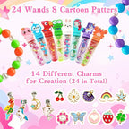 24 Pack Kids Bracelet Necklace Making Kit - Image 5